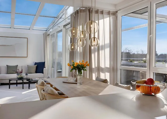 Modernes Ostsee Luxus-penthouse Meerblick Timmendorfer Strand